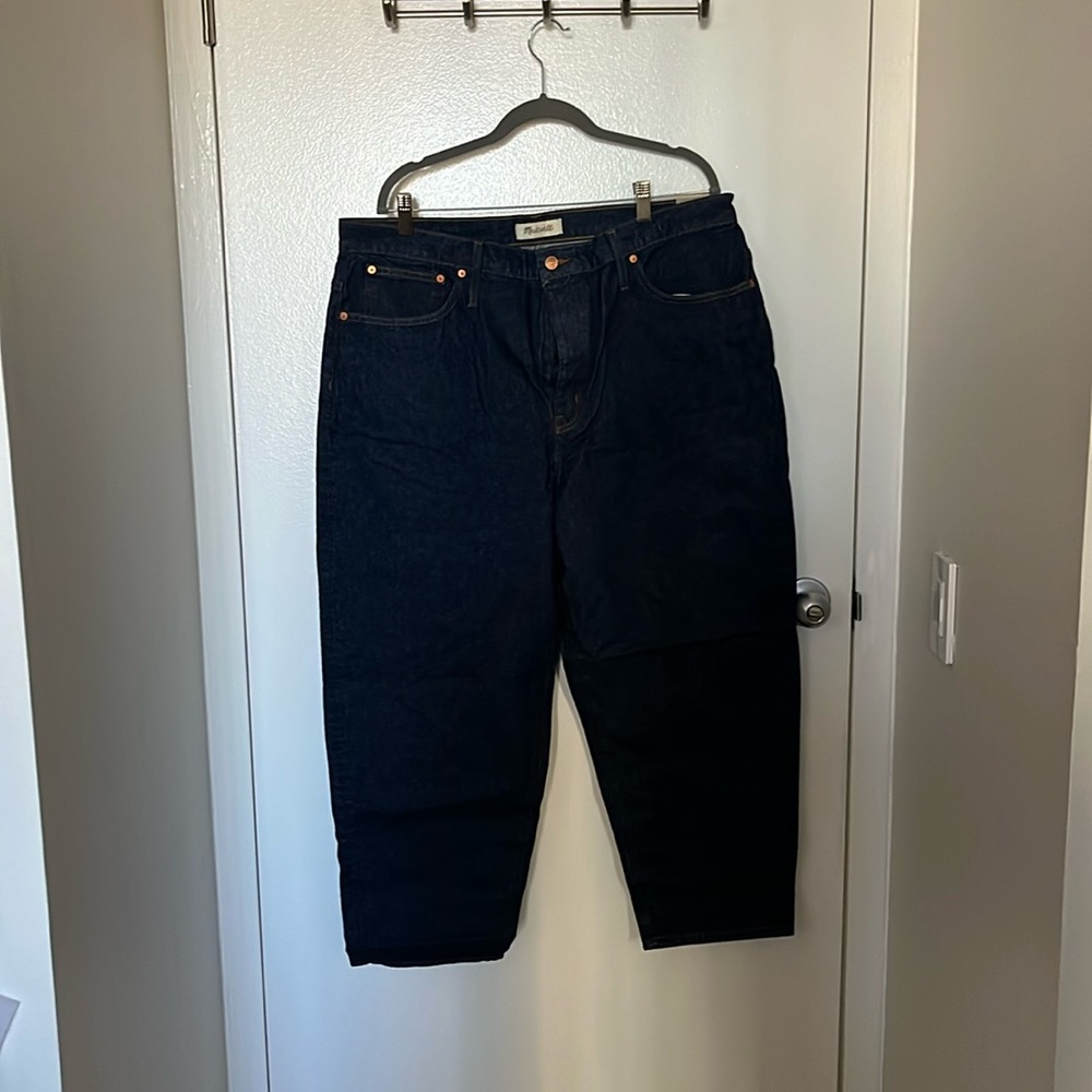 Madewell balloon jeans maple side wash never worn